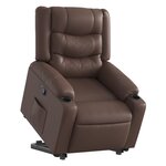 vidaXL Fauteuil inclinable marron similicuir