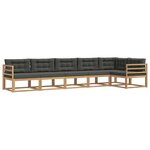 vidaXL Ensemble de canapés d'extérieur 4 pc Blanc et anthracite