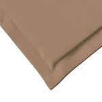 vidaXL Coussins de siège et de dos 4 Pièces Taupe 47 x 45 x 2 cm