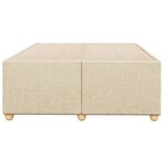 vidaXL Cadre de lit sans matelas crème 120x190 cm tissu