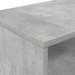 vidaXL Armoire de lit avec étagère 2 Pièces Gris béton 66 x 33 x 48 cm