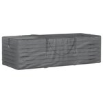 vidaXL Sac de rangement pour coussins de jardin noir 135x40x55 cm PE