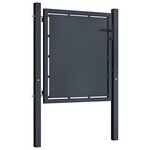 vidaXL Portail de jardin Acier 100 x 75 cm Anthracite