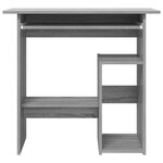 vidaXL Bureau Sonoma gris 80x45x74 cm Bois d'ingénierie