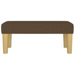 Banc banquette marron foncé 70 x 30 x 30 cm tissu 02_0010671