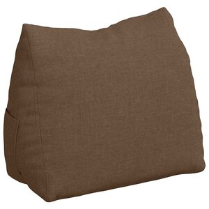 vidaXL Coussin de Dos Marron 45 x 20 x 35 cm tissu