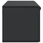 vidaXL Meuble TV mural Noir 98 x 31 x 30 cm Bois d'ingénierie