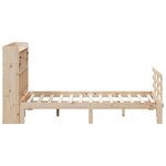 vidaXL Lit bibliothèque sans matelas 160x200 cm bois massif de pin