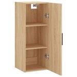 vidaXL Armoire murale chêne sonoma 34 5x34x90 cm