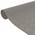 vidaXL Tapis de couloir aspect sisal argenté 50x100 cm