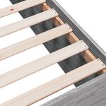 vidaXL Cadre de lit sonoma gris 140x190 cm bois d'ingénierie