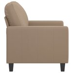 vidaXL Fauteuil Cappuccino 60 cm Similicuir