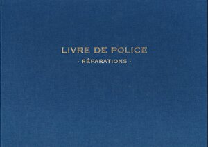 Registre Livre de Police pour Bijoutiers -Réparations - 21X30 200 P. - bleu ELVE