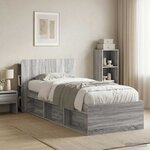 vidaXL Cabinet de Tête de Lit Sonoma gris Bois d'ingénierie