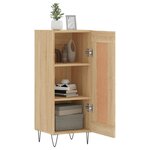 vidaXL Buffet Chêne sonoma 34 5x34x90 cm Bois d'ingénierie