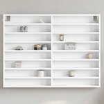 vidaXL Armoire à vitrine blanc 100x8 5x75 cm bois d'ingénierie