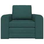 vidaXL Canapé-Lit Vert foncé 98 x 71 x 83 cm tissu