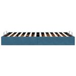 vidaXL Cadre de lit ottoman sans matelas bleu foncé 120x200 cm velours
