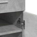 vidaXL Buffet gris béton 80x42 5x93 cm bois d'ingénierie