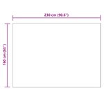 vidaXL Tapis en fausse Tafalla Gris 160 x 230 cm Polyester