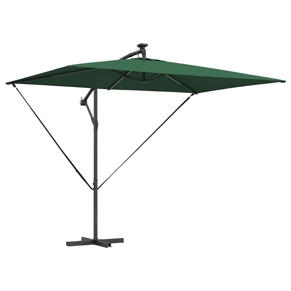 vidaXL Parasol Vert 294 x 200 x 270 cm Polyester et Aluminium