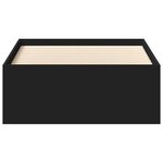 vidaXL Cadre de lit sans matelas noir 100x200 cm