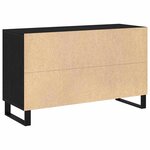 vidaXL Buffet Chêne noir 100 x 36 x 60 cm Bois d'ingénierie