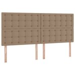 vidaXL Lit de Rangement Cappuccino 200 x 200 cm Cuir synthétique