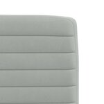 vidaXL Chaises à manger lot de 6 gris clair velours