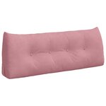 vidaXL Coussin de Dos Rose 120 x 24 x 50 cm Velours