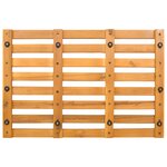 vidaXL Tapis de bain Uni Marron 100 x 53 cm bois