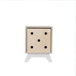 Meuble de rangement NABOSKY blanc 1x1