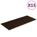 vidaXL Tapis d'escalier autocollants Rectangulaire 15 Pièces 60x25 cm