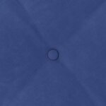 vidaXL Coussin de Dos Bleu police 80 x 50 cm Tissu en velours côtelé