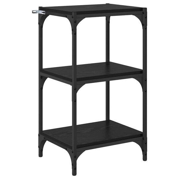 vidaXL Bibliothèque Chêne noir 40 x 33 x 71 cm Bois d'ingénierie