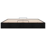 VidaXL Cadre de lit ottoman sans matelas noir 160x200 cm tissu