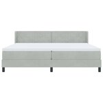 vidaXL Lit à ressorts avec matelas noir 100x200 cm en velours
