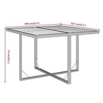 vidaXL Ensemble à manger de jardin coussins 9Pièces Résine tressée Gris