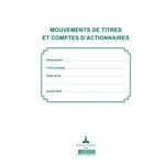 Registre Des Mouvements De Titre  Liste Des Actionnaires  58 Feuillets - Noir - Exacompta