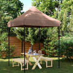 vidaXL Tente de fête 200 x 200 x 306 cm Marron Tissu Oxford