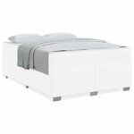 vidaXL Cadre de lit Blanc 160 x 200 cm Faux cuir
