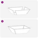 VidaXL Jardinière 50x50x15 cm en Acier Inoxydable