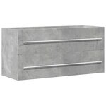 vidaXL Armoire d'évier Gris béton 100x38 5x48 cm Aggloméré