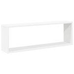 vidaXL Étagères cube murales 4Pièces Blanc 80x15x26 5cm bois d'ingénierie