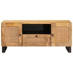 vidaXL Meuble TV Marron 105 x 33 x 46 cm Bois de mangue massif
