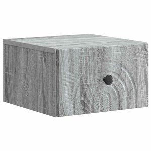 vidaXL Cabinet de chevet mural Sonoma gris 33 x 34 5 x 20 cm