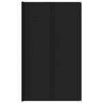 vidaXL Tapis de tente 400x400 cm Noir PEHD