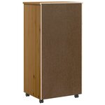 vidaXL Armoire roulante avec tiroirs MOSS bois de pin marron miel