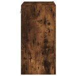 vidaXL Meuble TV mural chêne fumé 40 5x30x60 cm bois d'ingénierie