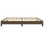 vidaXL Cadre de lit sans matelas marron foncé 200x200 cm tissu